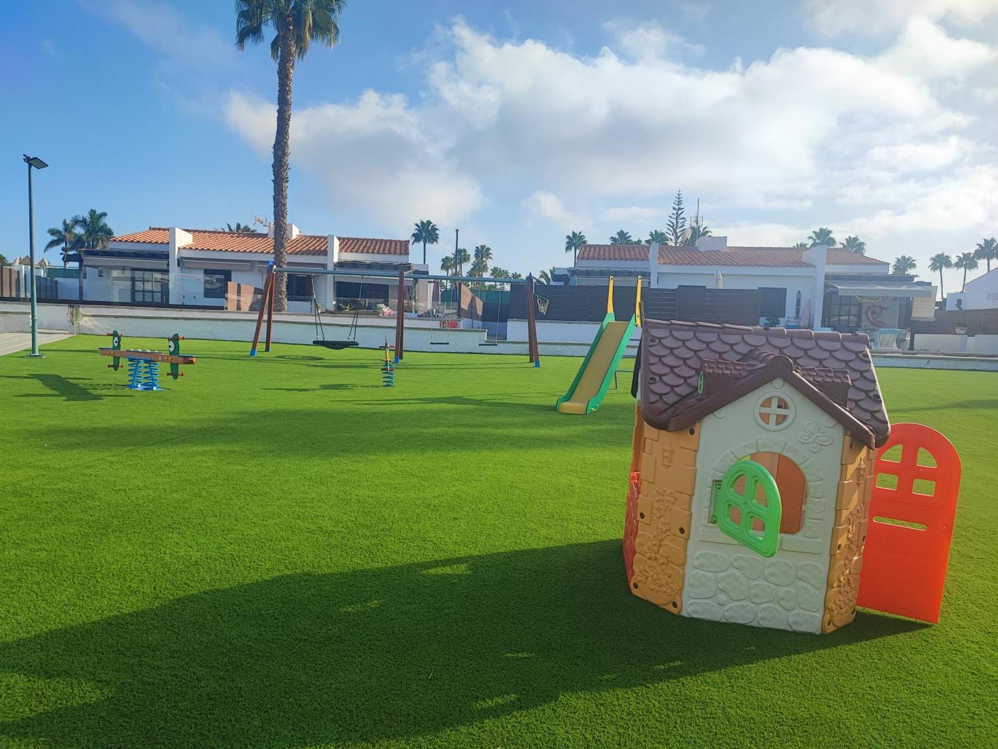 Bungalow Maspalomas Golf Con Jacuzzi, Piscina Y Jardin San Bartolomé Esterno foto